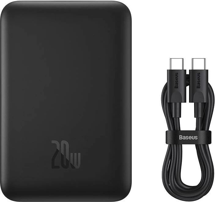 Powerbank Baseus Magnetic Mini 10000mAh, 20W, MagSafe, e zezë Powerbank Baseus Magnetic Mini 10000mAh, 20W, MagSafe, e zezë