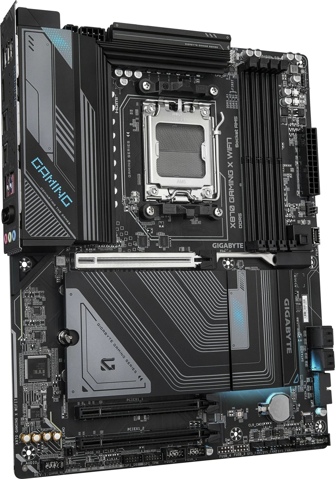 Pllakë amë Gigabyte X870 GAMING X WIFI7, Socket AM5, AMD Ryzen 9000, DDR5, Wi-Fi 7