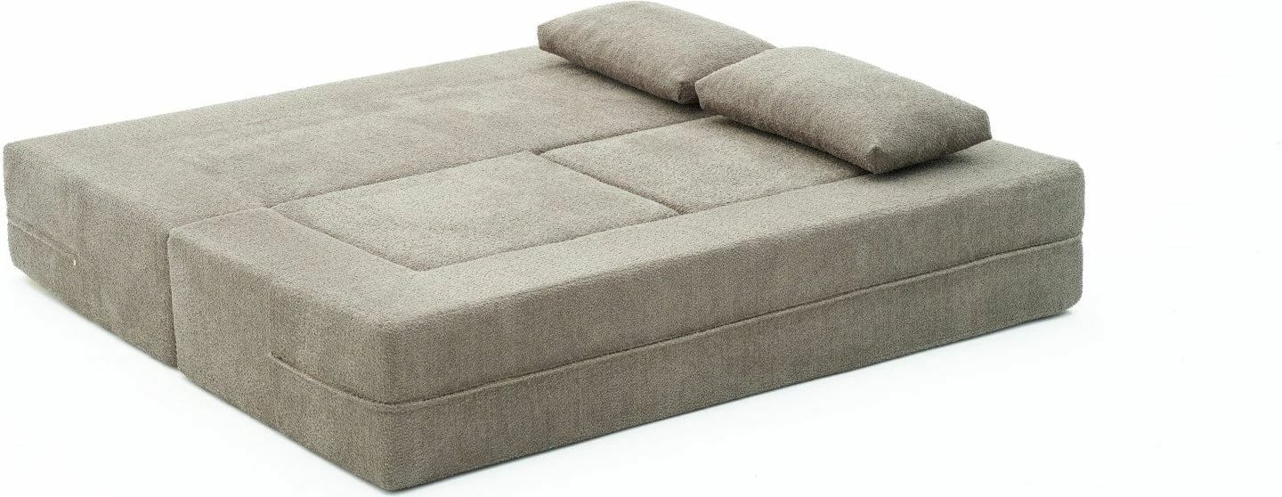 Divan-krevat 2 vendësh, Atelier del Sofa, Pirgos, ngjyrë gri