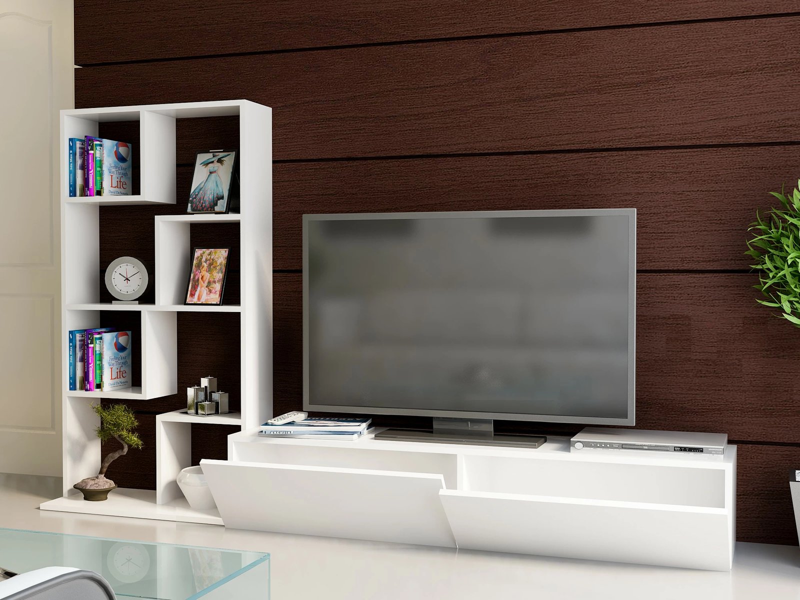 Njësi televizori Hanah Home, bardhë