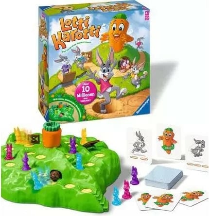 Lojë tavoline Ravensburger Lotti Karotti, familjare, 2-4 lojtarë, shumëngjyrëshe