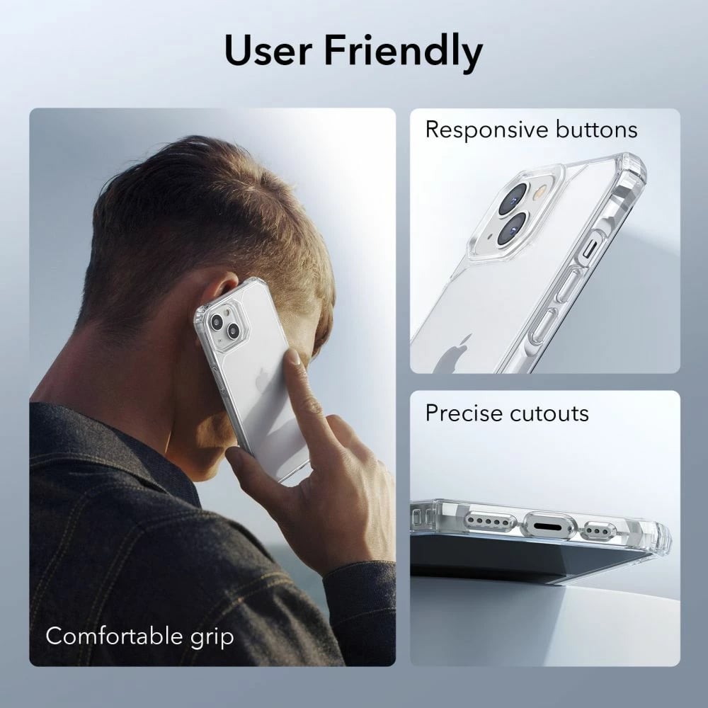 Mbështjellës ESR Air Armor për iPhone 14 Plus, Transparent