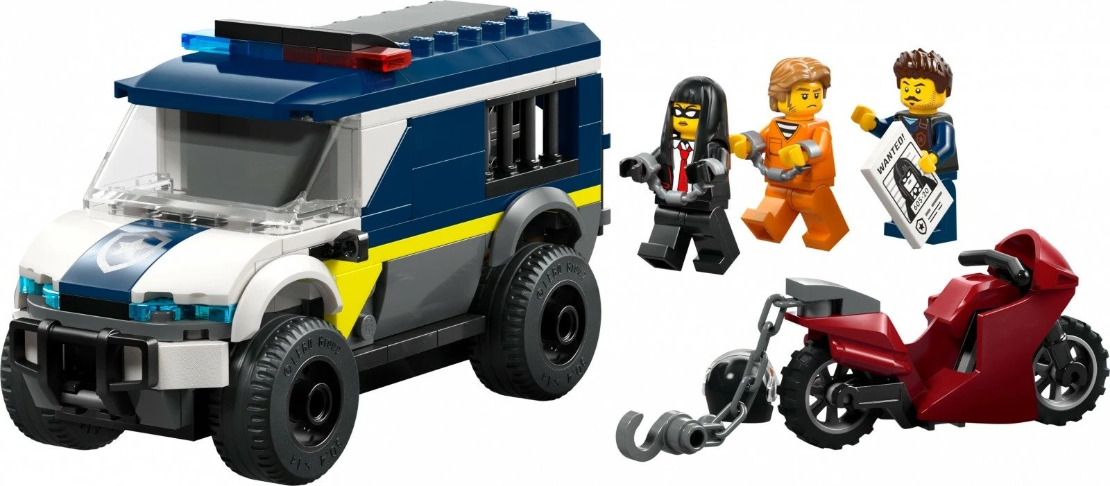 Set ndërtimi LEGO City 60479 furgon policie transporti të burgosur 198 pjesë 6+