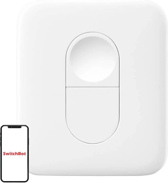 Telekomandë SwitchBot W0301700, 2 butona, Bluetooth, e bardhë