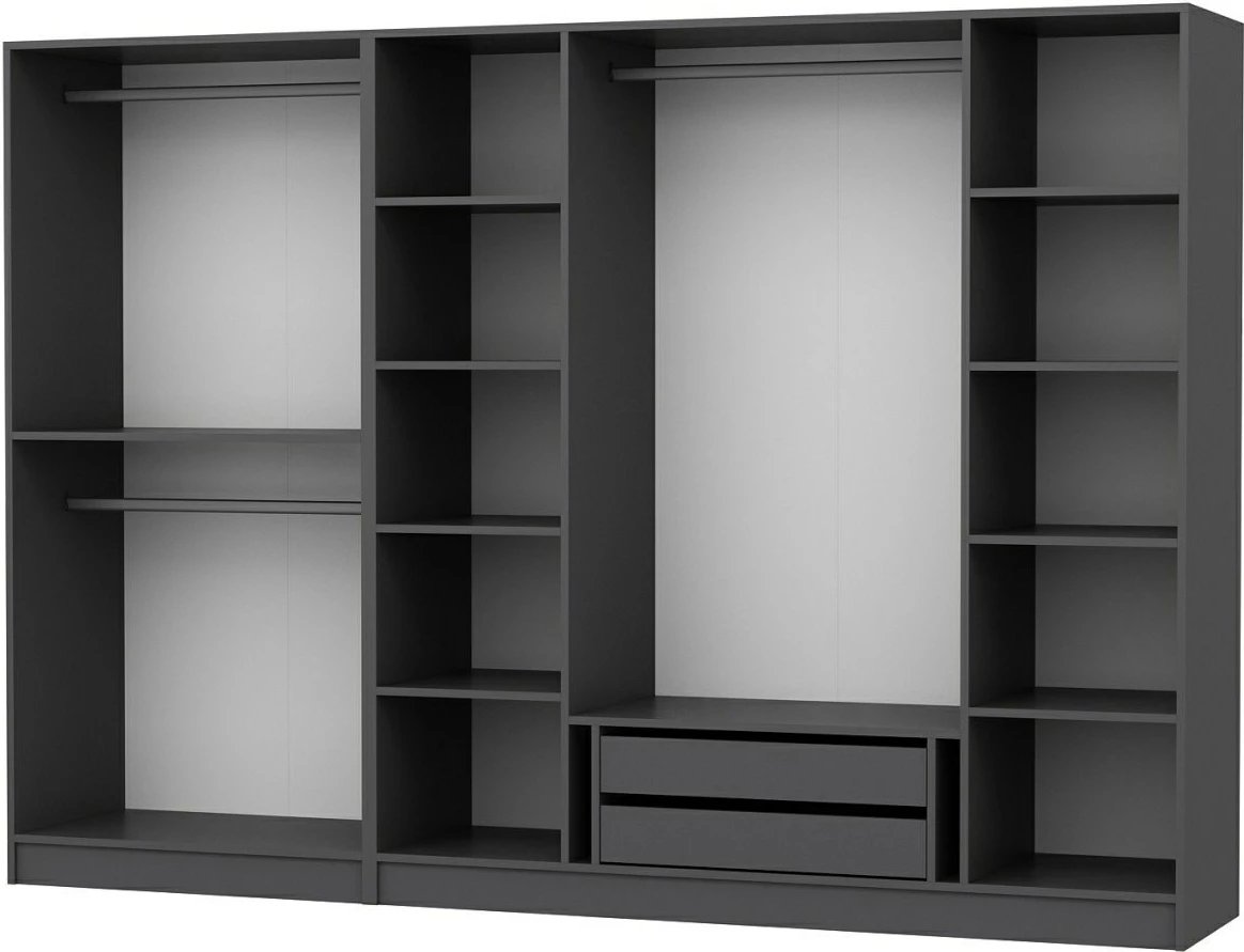 Dollap Skye Decor, ngjyrë antracit, 270x210x52cm