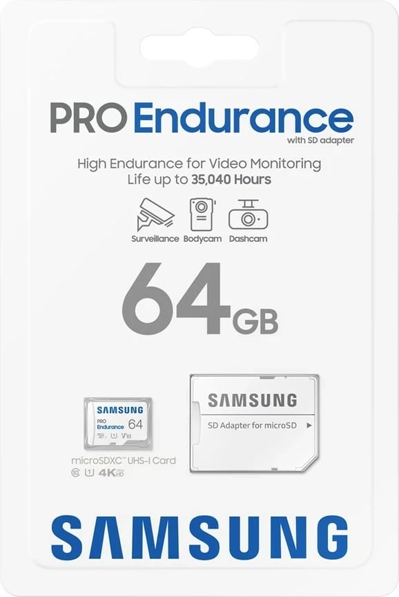 Kartelë MicroSDXC Samsung 64 GB, e bardhë