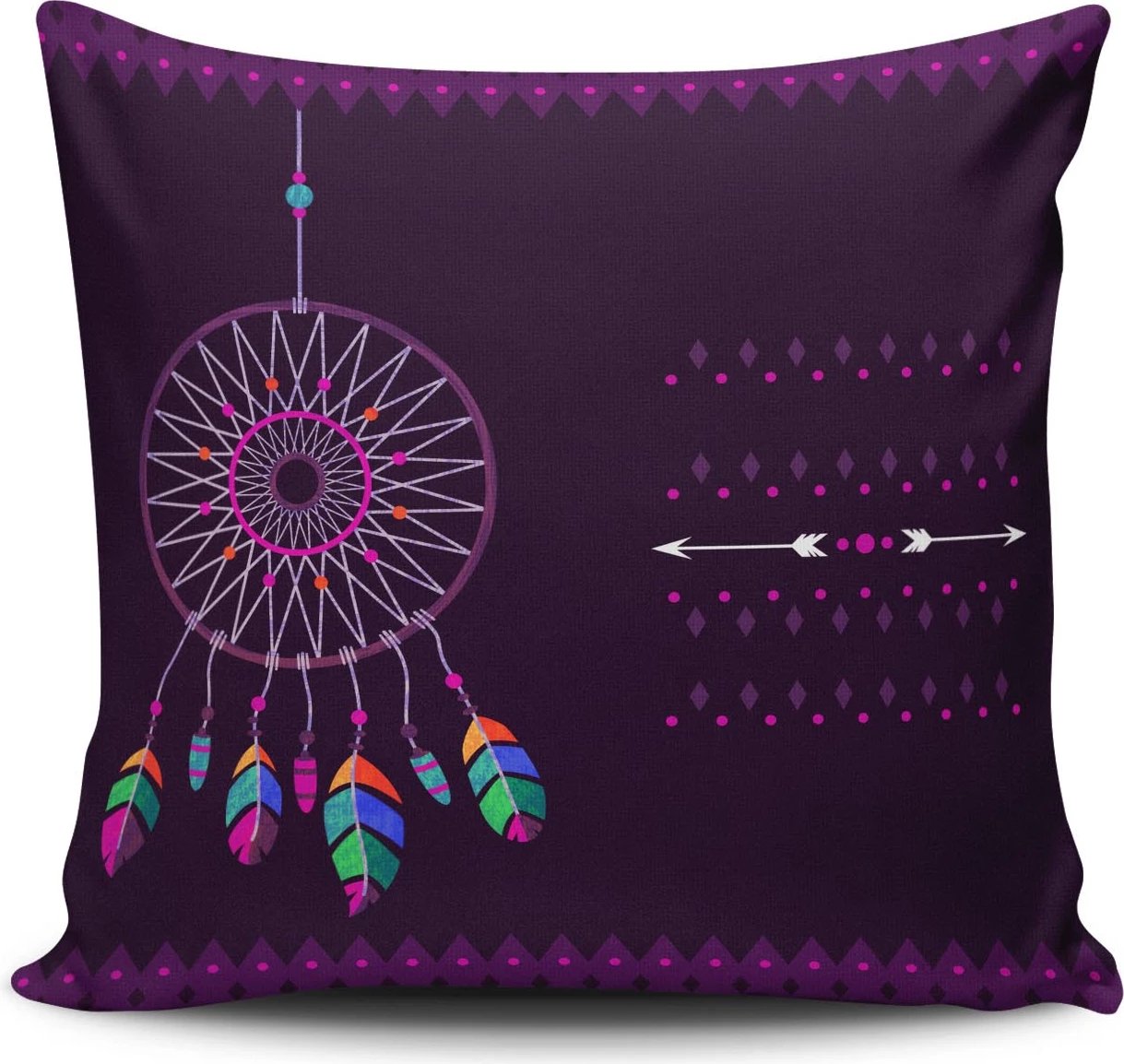 Jastëk dekorativ Aberto Design, shumëngjyrësh, NKRLNT-395, 43x43cm