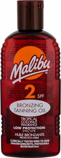 Vaj për nxirje trupore për femra Malibu Bronzing Tanning Oil SPF2, 200ml