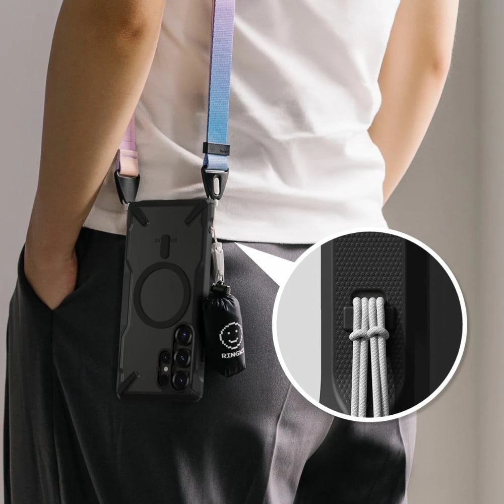 Mbështjellës Ringke Fusion X MagSafe për Samsung Galaxy S25 Ultra, i zi