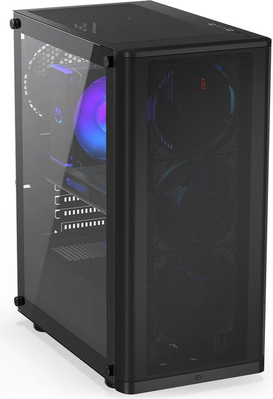 Kasë Endorfy Ventum 200 Air, Midi Tower, ATX, xham i temperuar, e zezë Kasë Endorfy Ventum 200 Air, Midi Tower, ATX, xham i temperuar, e zezë