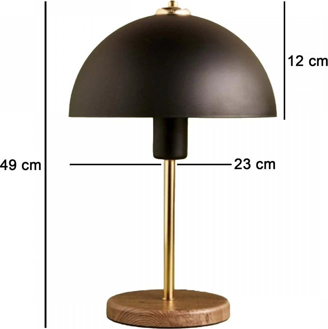 Llambë tavoline Opviq, e zezë dhe ari, AYD-3400