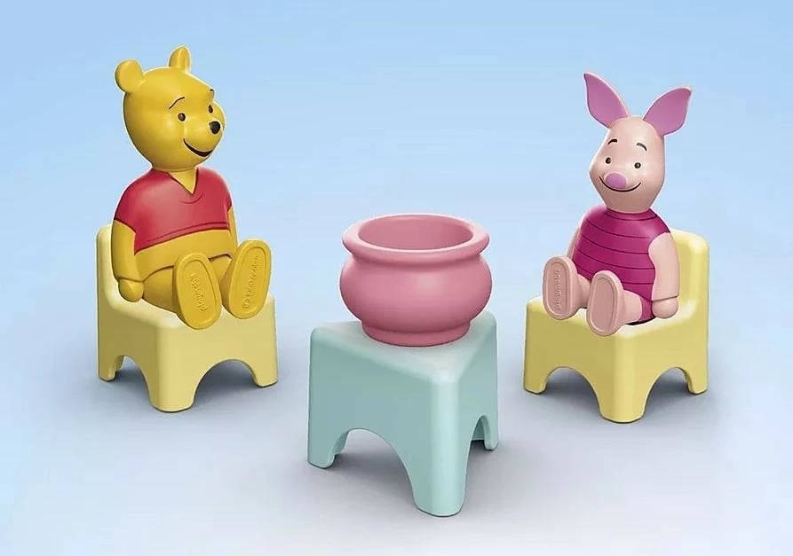 Set figurina Playmobil Junior 71693, Winnie the Pooh dhe Piglet, 17 pjesë