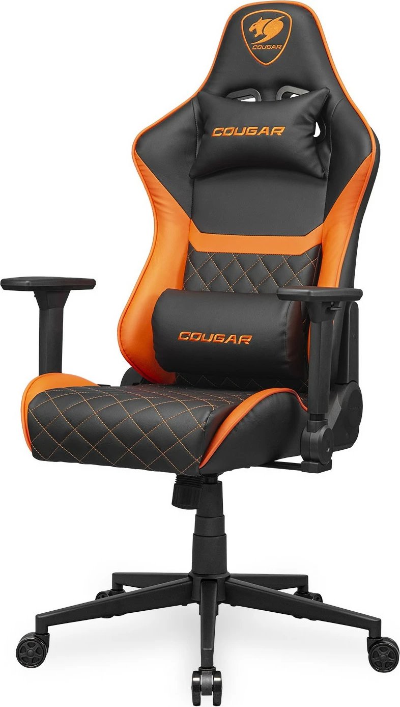 Karrige gaming Cougar Armor One V2, e zezë/portokalli