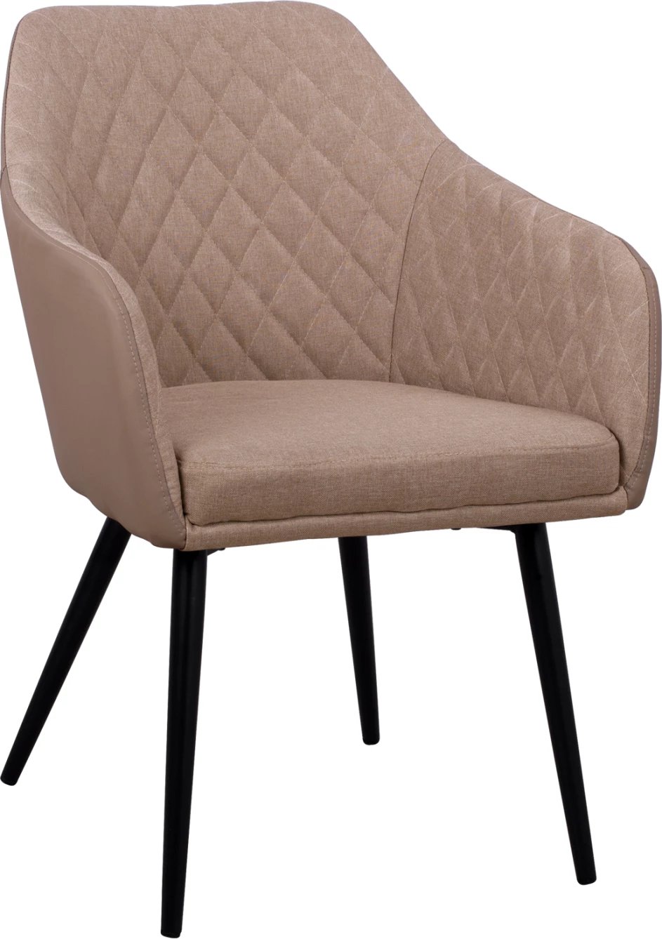 Karrige Charles FH8522.07 me pëlhurë Bezhë & PU Bezhë 57x63x83 cm, set prej 2 copash