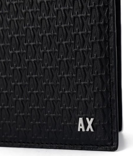 Portafogli për meshkuj Armani Exchange, të zezë
