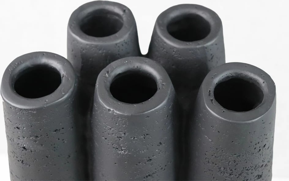 Vazo ORIN II, rrëshirë, e zezë, 23x15.5x38cm