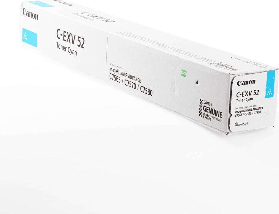 Toner, Canon C-EXV 52 0999C002 rendiment 66,500 faqe standard, cyan