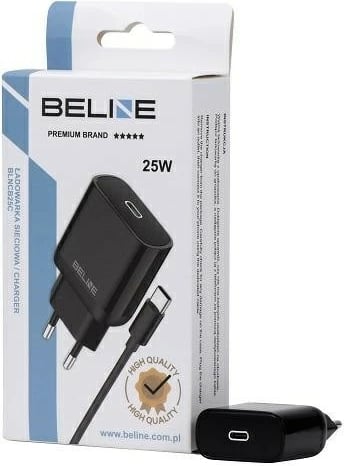 Karikues muri Beline BLNCB25C, 25W, GaN, me kabllo USB-C, Zi