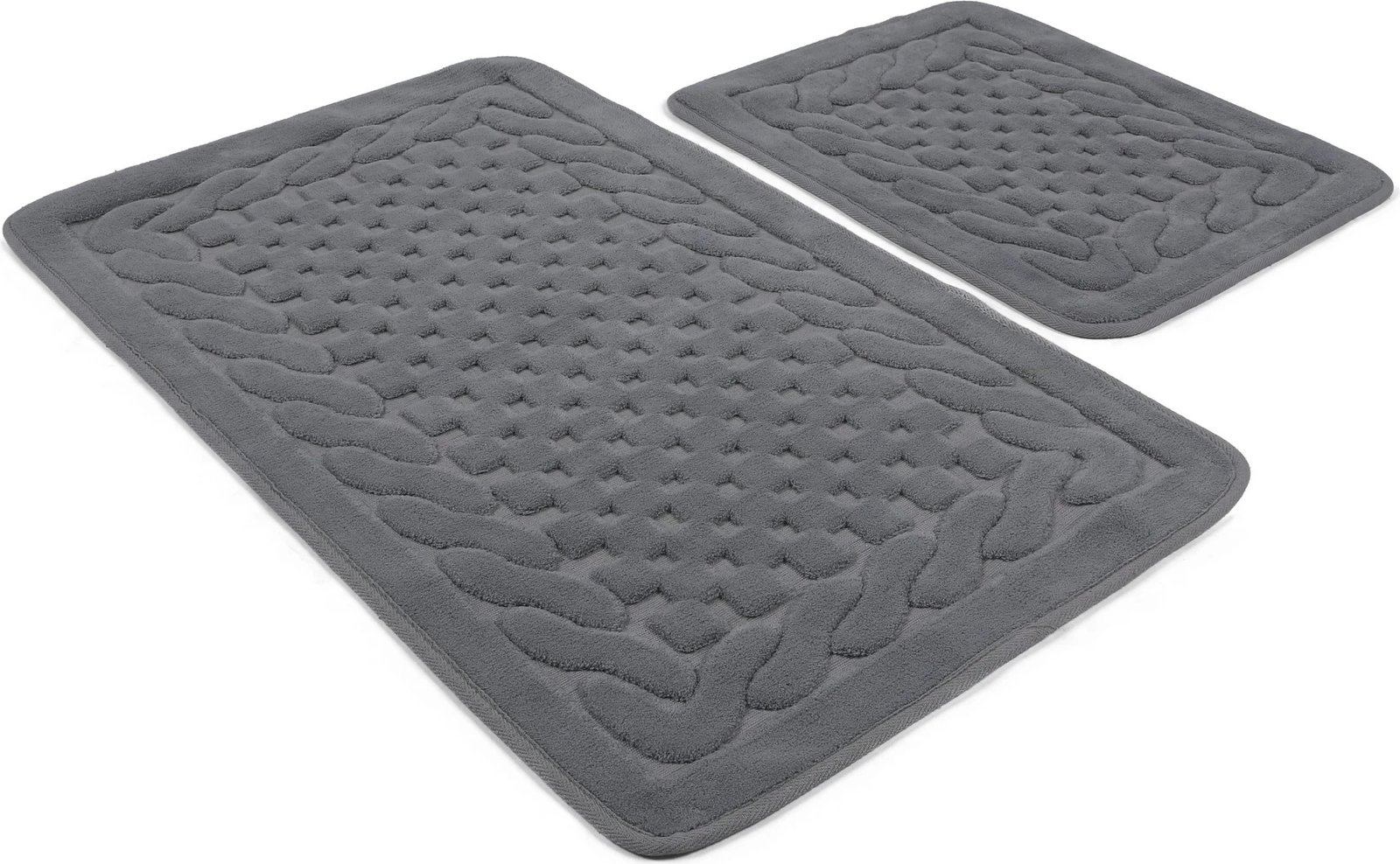 Set tapetash për banjo (2 copë), Mijölnir, pambuk Bambi, ngjyrë gri Set tapetash për banjo (2 copë), Mijölnir, pambuk Bambi, ngjyrë gri