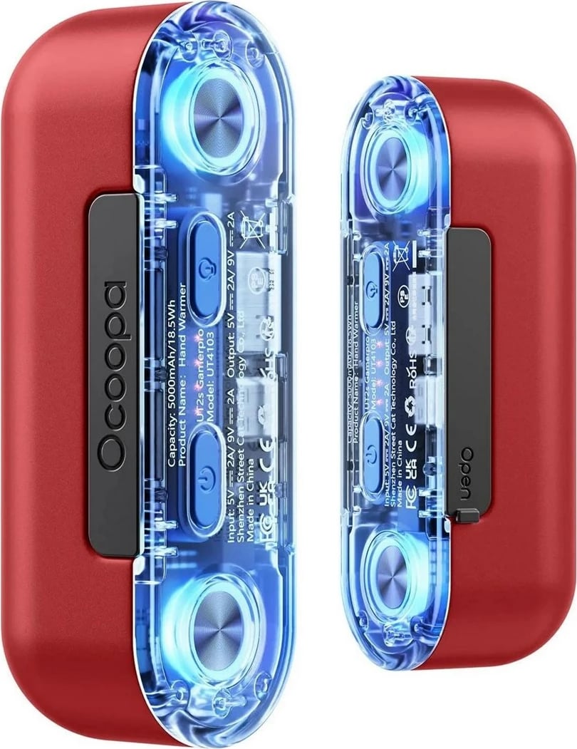 Ngrohës duarsh Ocoopa UT4103, elektrik, alumini, i kuq