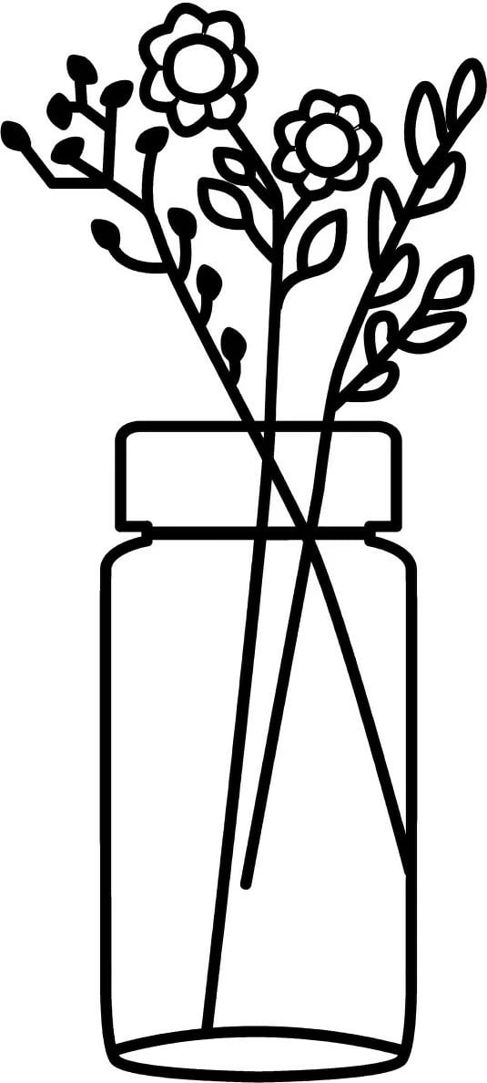 Aksesor dekorativ metalik për mur, lule, Wallity, dekor metalik për mur