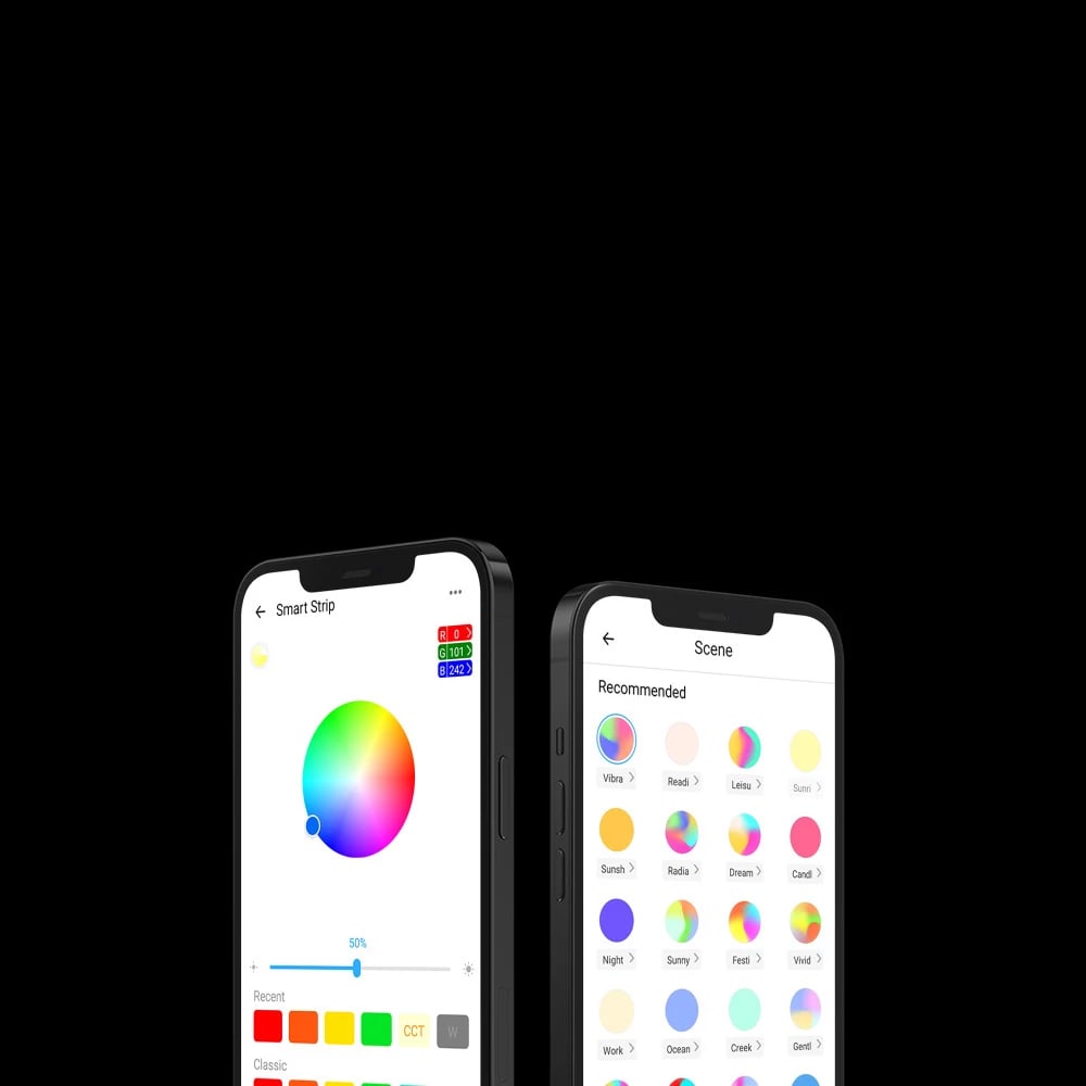 Shirit LED inteligjent Sonoff L2-5M, 5m, RGB, Wi-Fi, me telekomandë, i papërshkueshëm nga uji, set Shirit LED inteligjent Sonoff L2-5M, 5m, RGB, Wi-Fi, me telekomandë, i papërshkueshëm nga uji, set