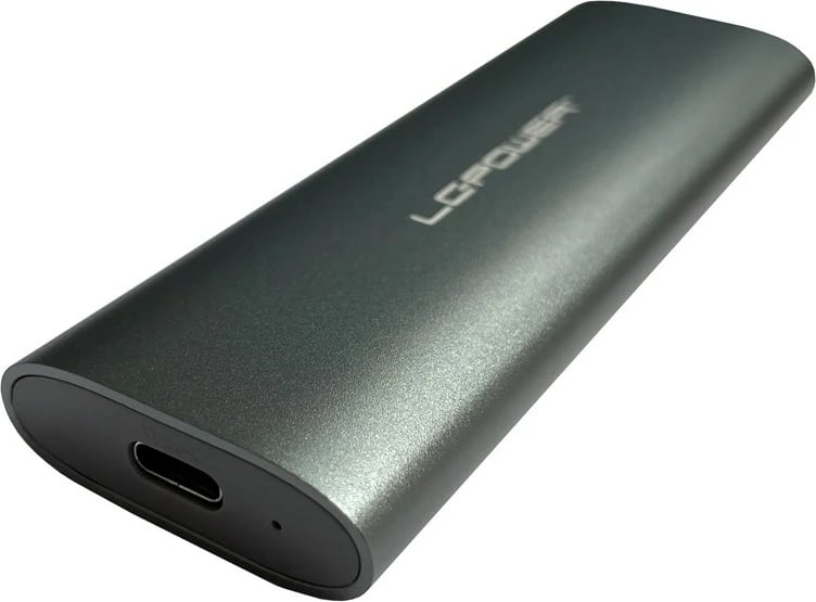 Kasë LC-Power LC-M2-C-MULTI-2 për SSD M.2, PCI Express/SATA, USB 3.2, anthracite