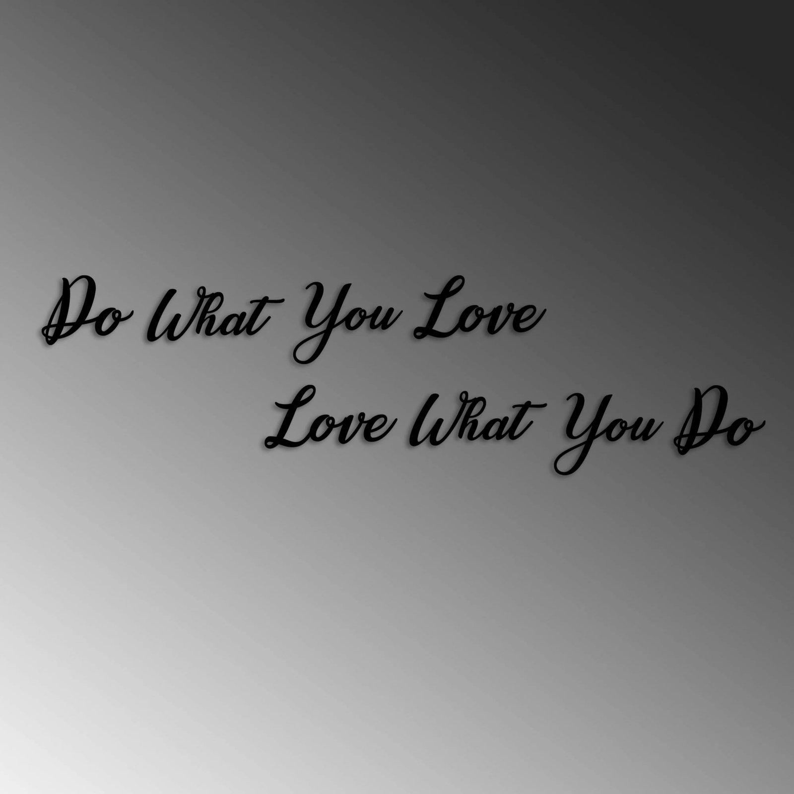 Aksesor dekorativ metalik për mur, Wallity, Do Love Love Do