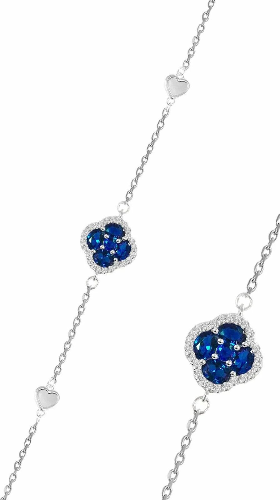 Byzylyk argjendi Jumeon, ngjyrë blu e errët, SGTL12643