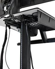 Karrocë multimediale Ergotron WorkFit-C, për monitor deri 30", ngjyrë e zezë/gri