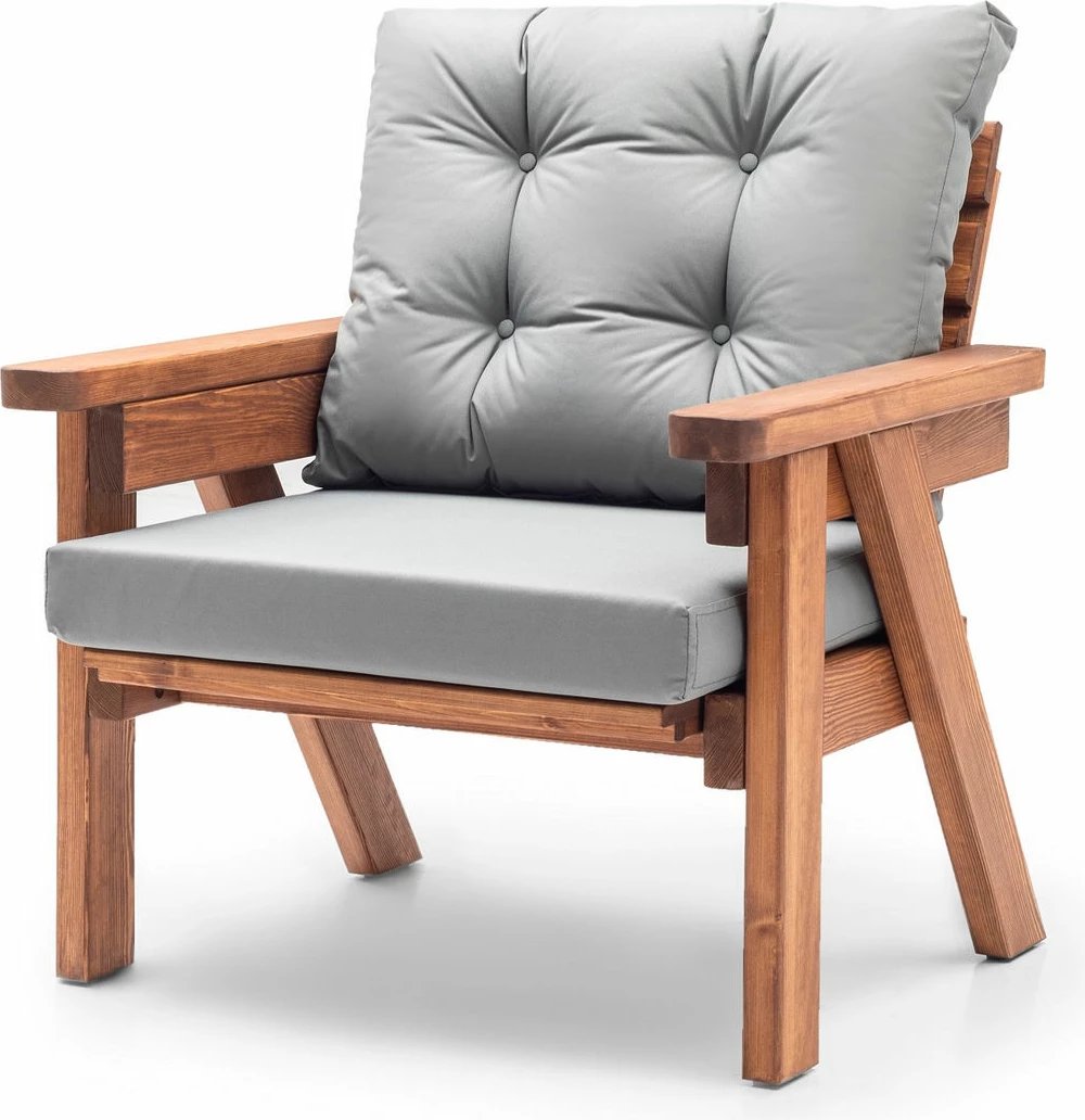 Set lounge për kopsht Skye Decor, Abant (2+1+1), ngjyrë gri