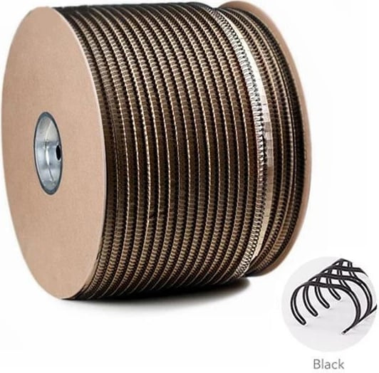 Spiral metalik për lidhje COPIER LAND 5/16" 3:1, i zi