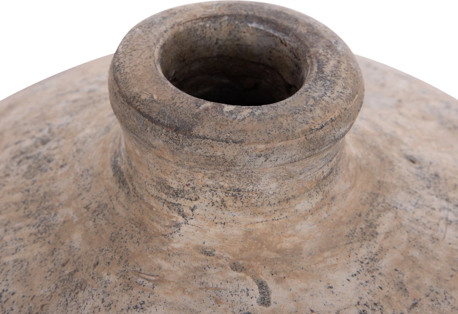 Vazo dekorative tavoline VERMO, terrakotë, ngjyrë ecru, Φ27x18cm Vazo dekorative tavoline VERMO, terrakotë, ngjyrë ecru, Φ27x18cm