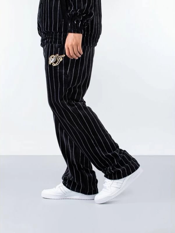 Pantallona sportive Sean John, modeli Vintage Pinstripe Velours për meshkuj