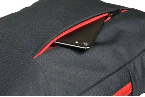 Rucksack PORT Designs Essential, për notebook/tablet deri 15.6", zi/kuqe
