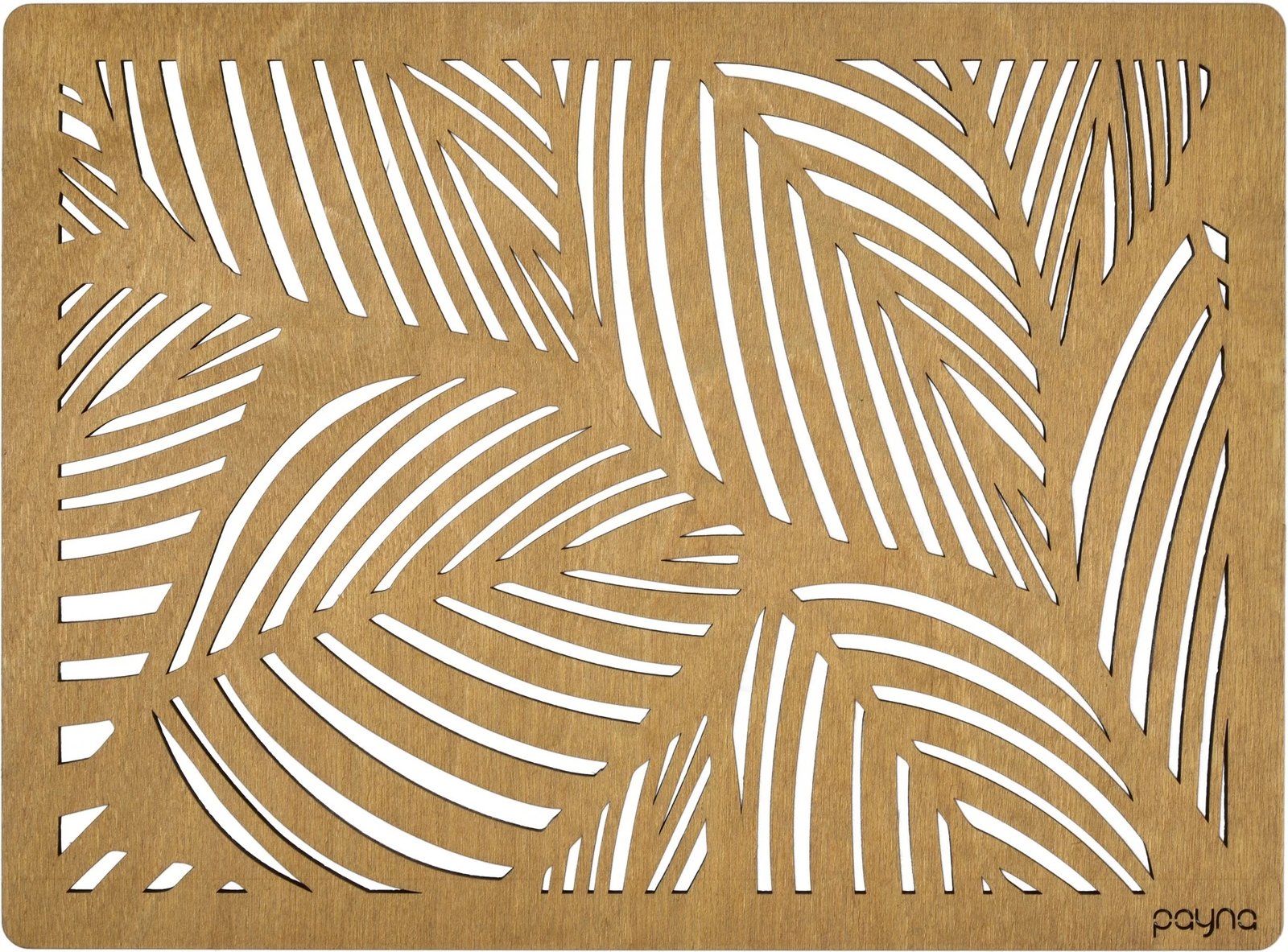 Set nënshtruesish tavoline prej druri, 6 copë, Hermia, ngjyrë mjaltë