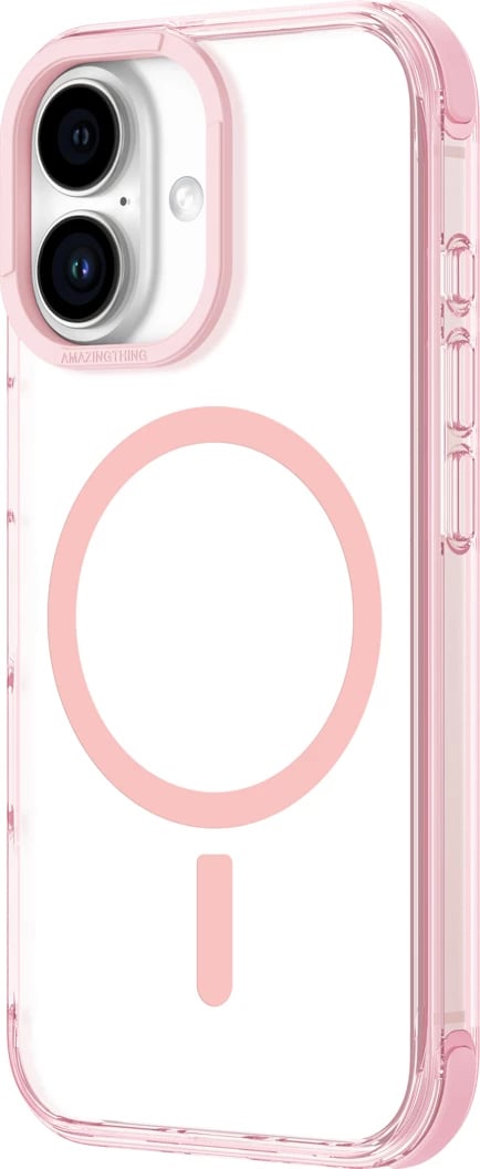 Mbështjellës AmazingThing Omni Mag Case për iPhone 16 Plus, rozë e errët