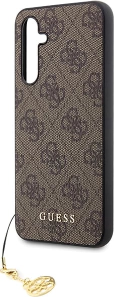 Mbështjellës Guess GUHCS23FEGF4GBR për Samsung Galaxy S23 FE, 4G Charms, kafe
