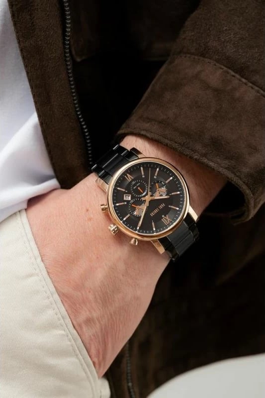 Orë dore për meshkuj Paul Lorens, e zezë