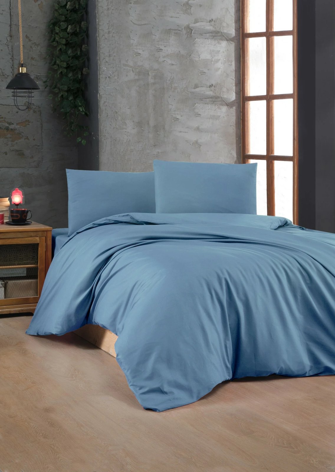 Set mbulesë për jorgan King, ngjyrë kaltër, L'essentiel, ranforce