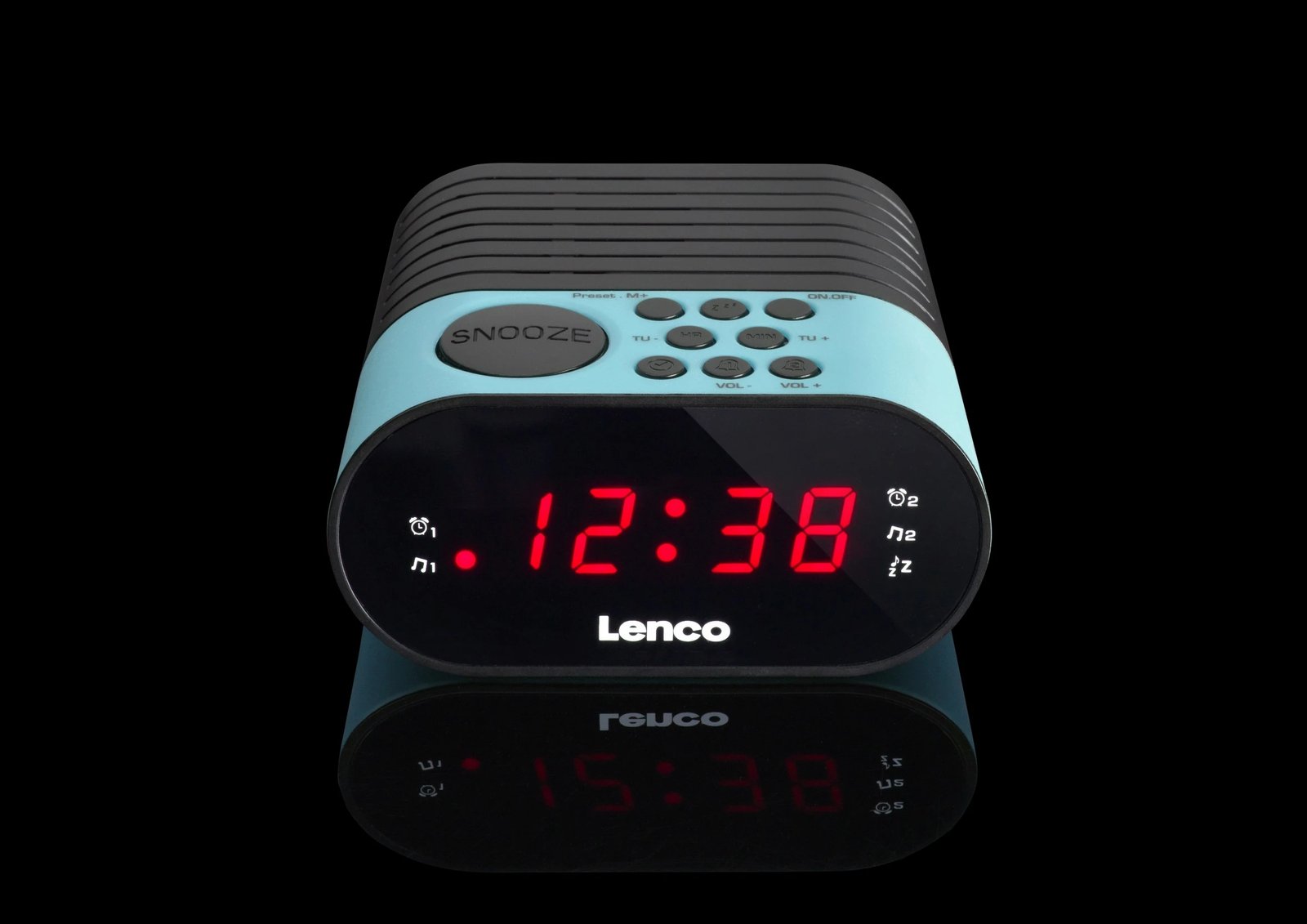 Orë alarmi Lenco CR-07, LED, zi/kaltër