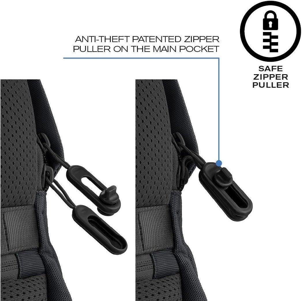 Çantë shpine kundër vjedhjes XD Design, 15.6", e zezë