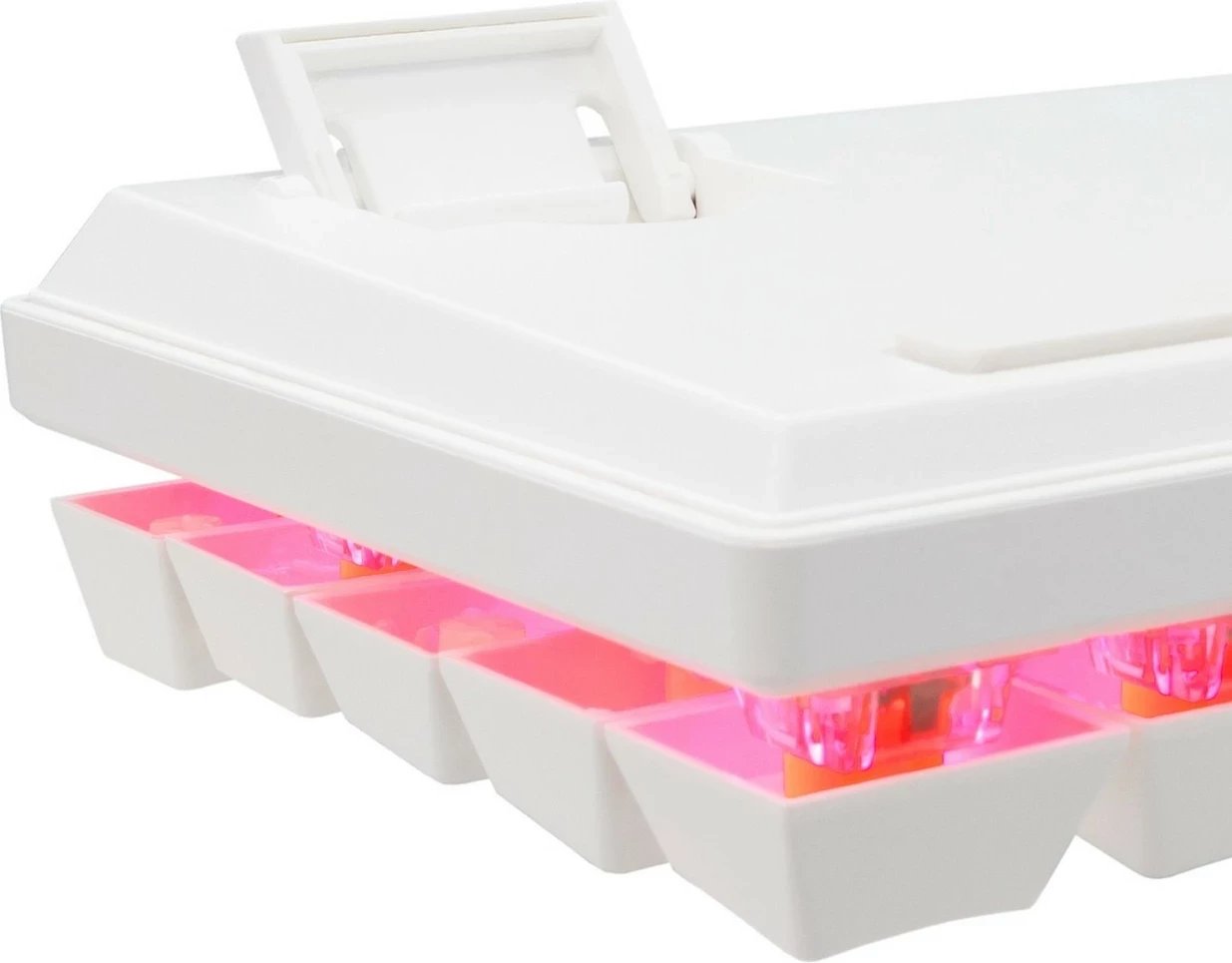 Tastierë mekanike Baracuda Dolphin BGK-03211, 60%, red switch, RGB, e bardhë