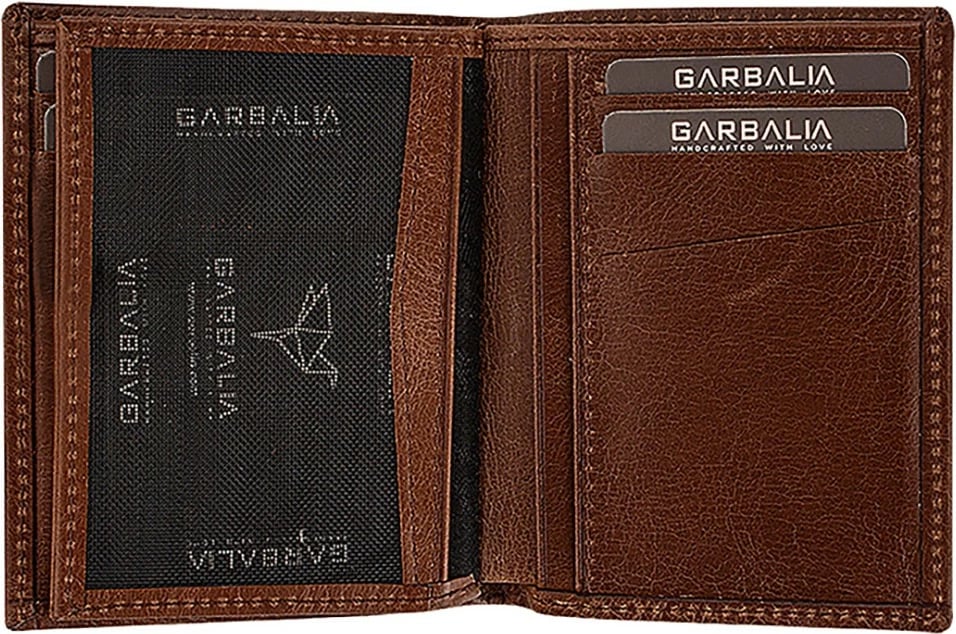 Portofol për burra, lëkurë natyrale, ngjyrë kafe, Zoozie Bags, Gomez