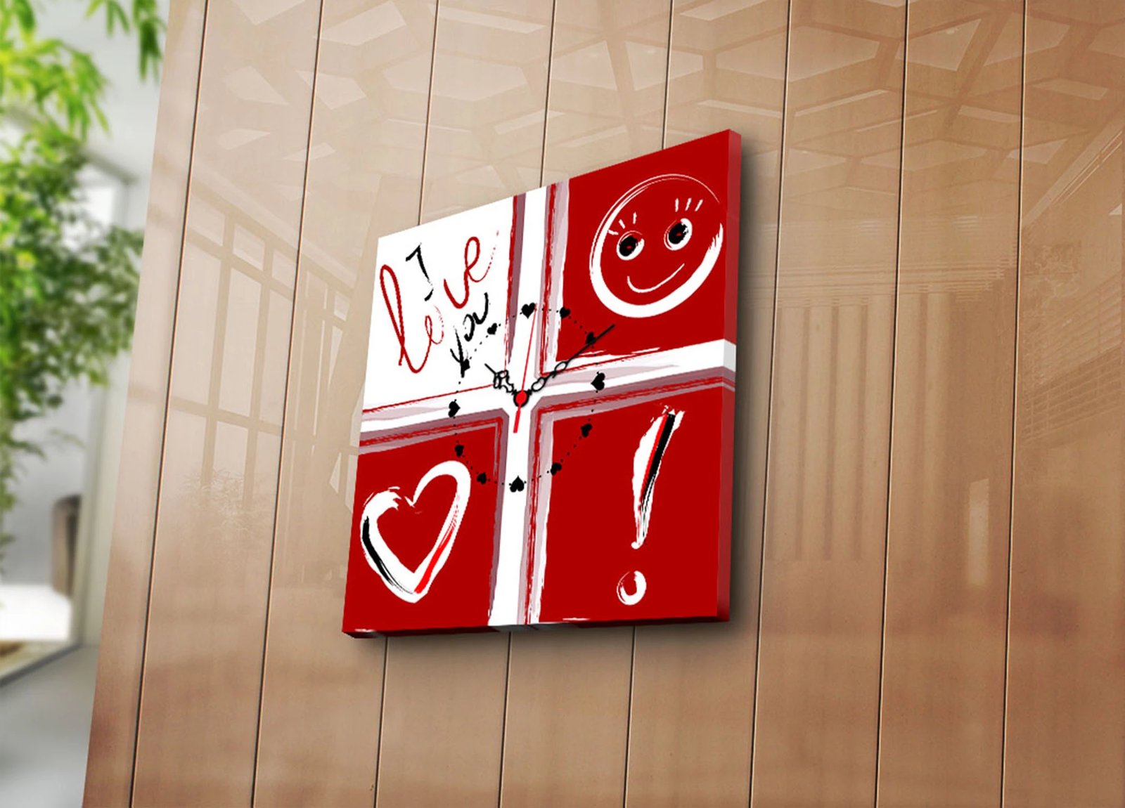 Orë muri dekorative në kanavacë Wallity, YYCS-3, shumëngjyrëshe, 45x45cm