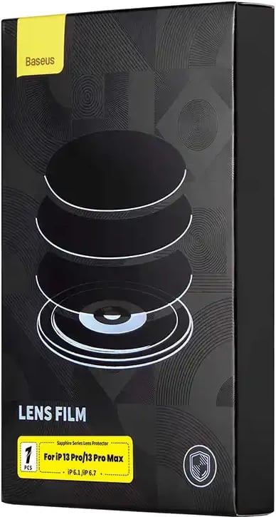 Mbështjellës xhami për lente Baseus për iPhone 13 Pro/13 Pro Max, transparent