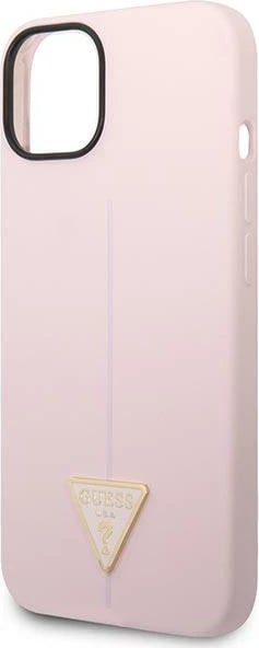 Mbështjellës Guess Silicone Triangle për iPhone 14 Plus 6.7", vjollcë
