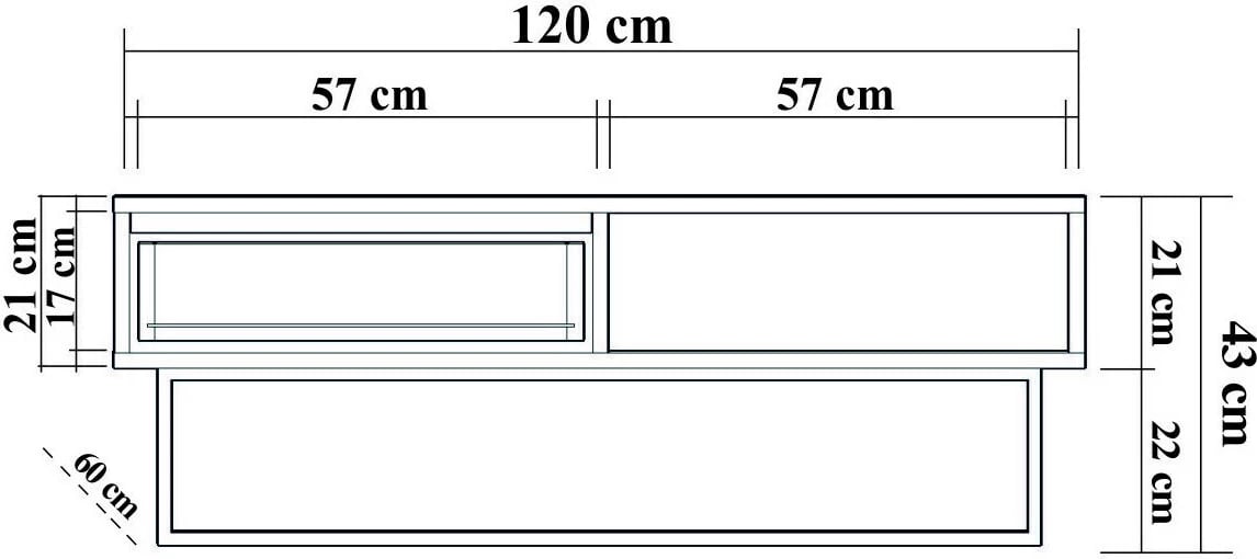Set mobiljesh për dhomë dite, ngjyrë arrë dhe e zezë, Laxus Takım 3