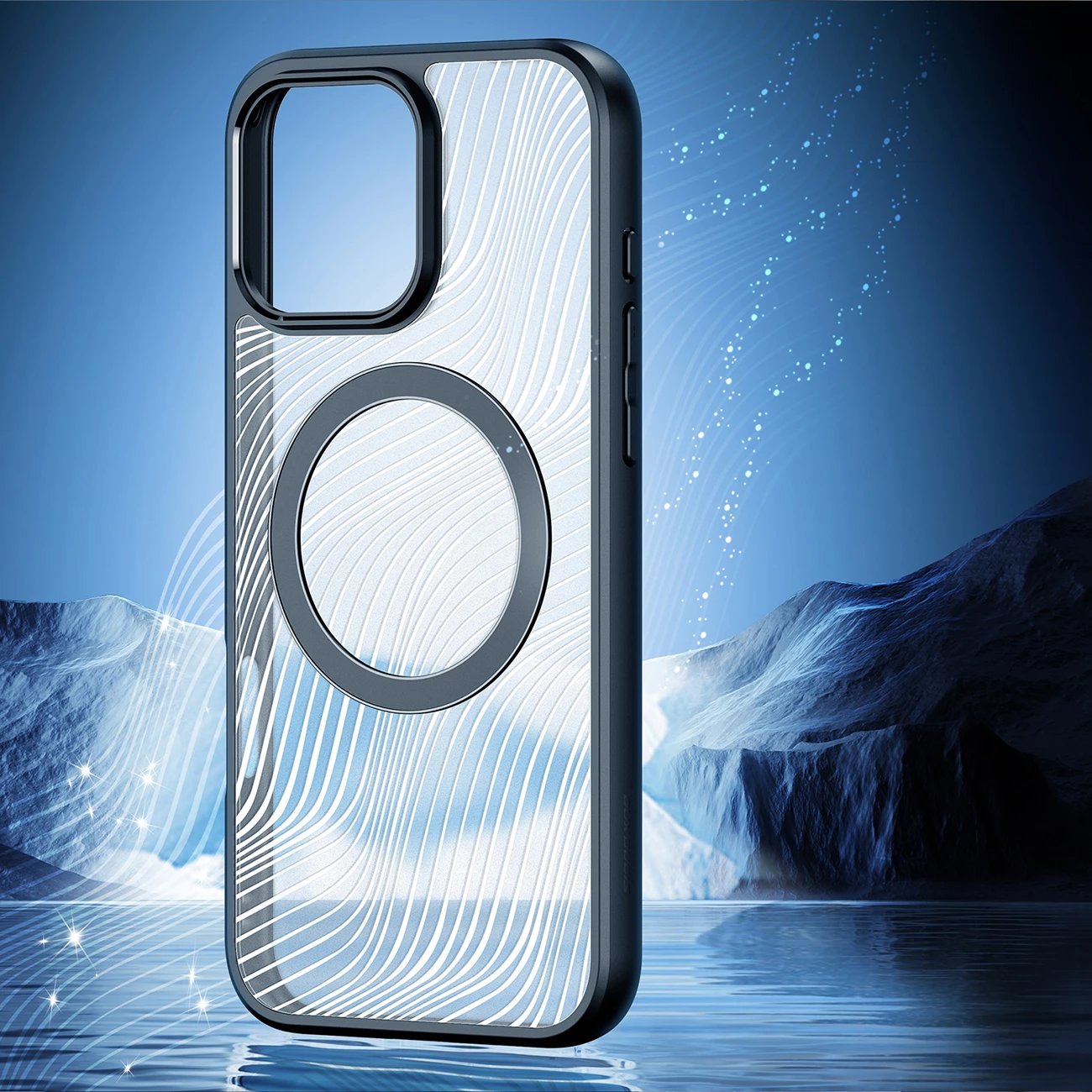 Mbështjellës Dux Ducis Aimo Mag për iPhone 16 Pro, MagSafe, i zi