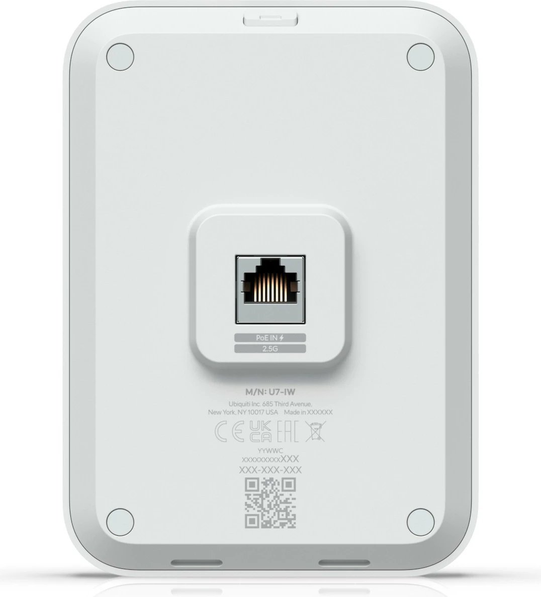 Access point Ubiquiti U7 In-Wall, 2.4 GHz, 5 GHz, 4300 Mbit/s, i bardhë